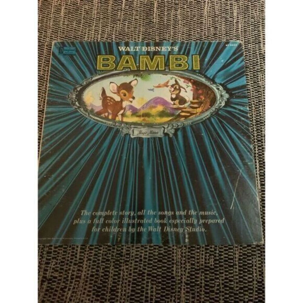 Disneylands Bambi Vintage Vinyl Record Album